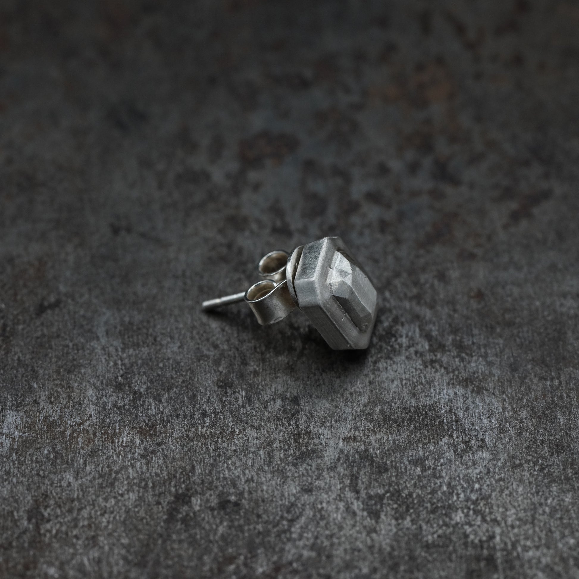 SilverDiamond- [EmeraldCut, Earring]