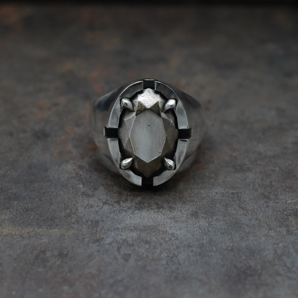 Signet RingII- [Oval, SV , Ring]