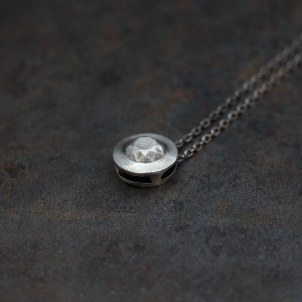 SilverDiamond - [BrilliantRound, Necklace]