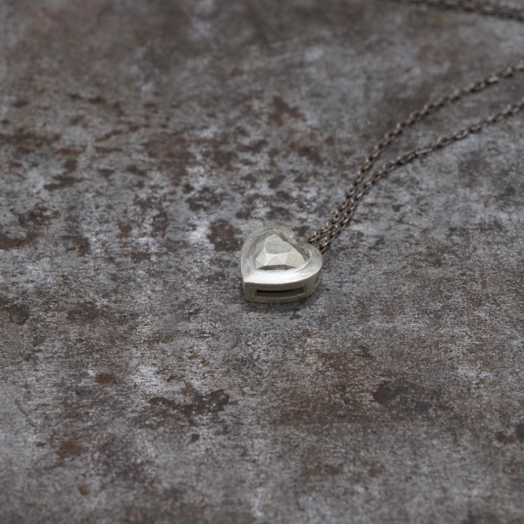 SilverDiamond - [HeartCut, Necklace]