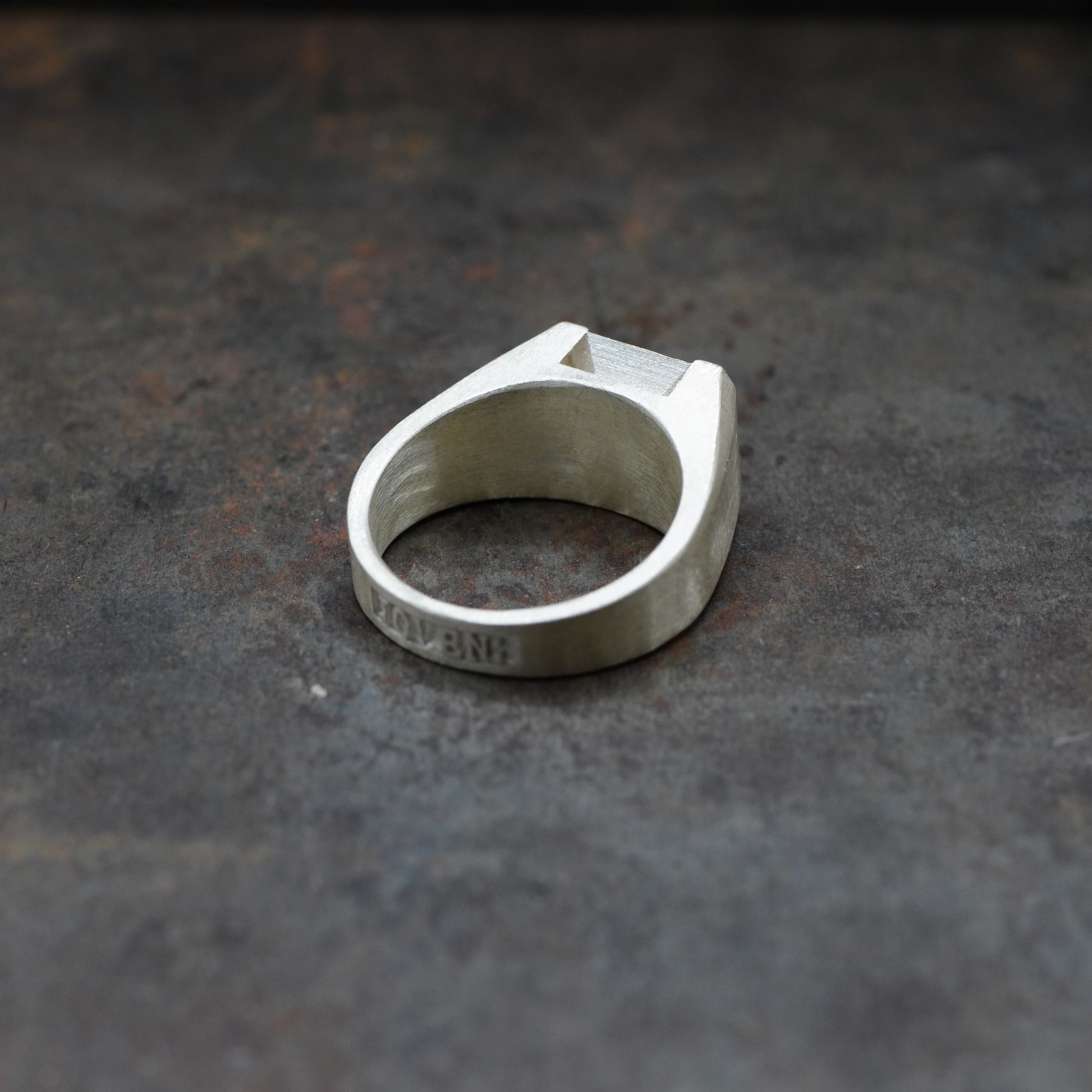 Signet Ring- [Asscher, OX/SV , Ring]