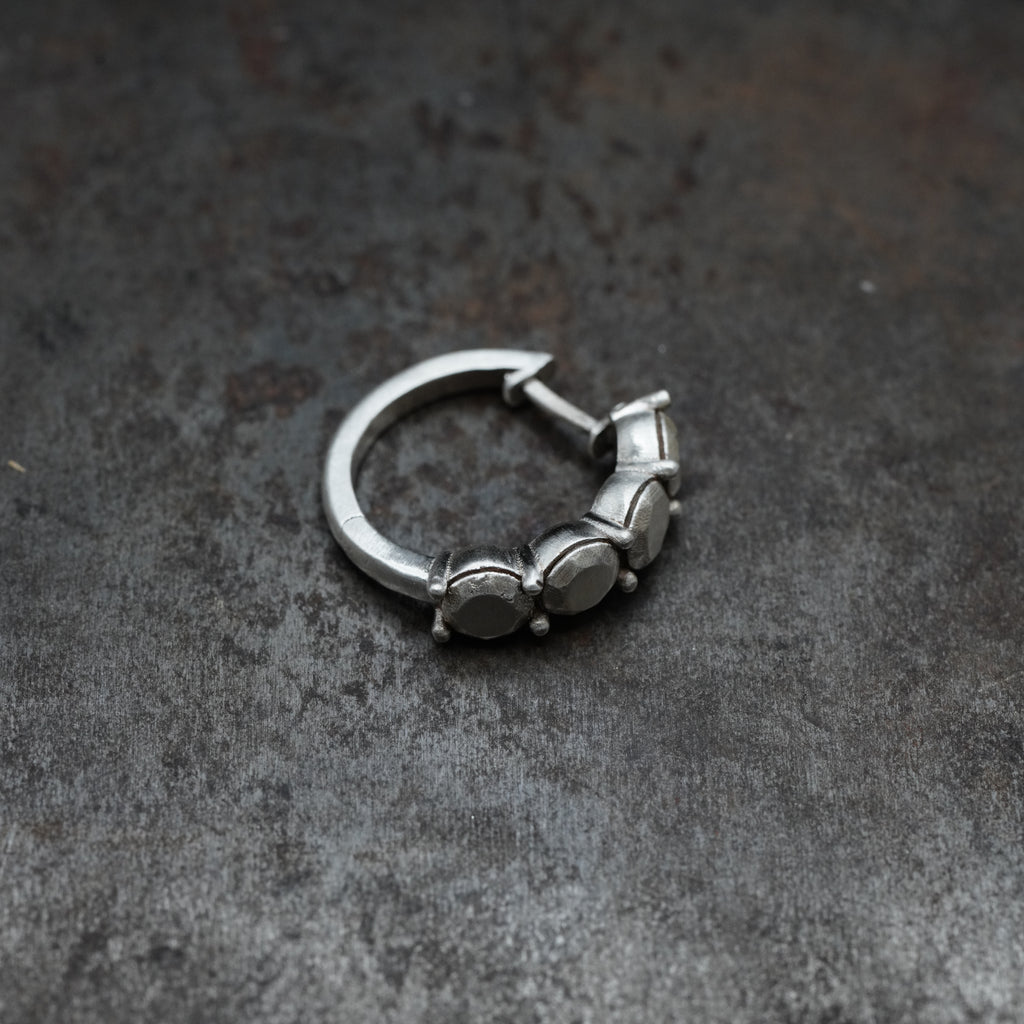 Band - [4BrilliantRound, SV, Hoops Earrings]